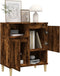 vidaXL - Dressoir - 60x35x70 - cm - bewerkt - hout - gerookt - eikenkleurig