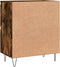 vidaXL - Dressoir - 60x35x70 - cm - bewerkt - hout - gerookt - eikenkleurig