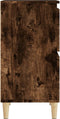 vidaXL - Dressoir - 60x35x70 - cm - bewerkt - hout - gerookt - eikenkleurig