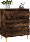 vidaXL - Dressoir - 60x35x70 - cm - bewerkt - hout - gerookt - eikenkleurig