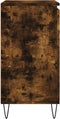 vidaXL - Dressoir - 60x35x70 - cm - bewerkt - hout - gerookt - eikenkleurig
