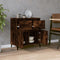vidaXL - Dressoir - 60x35x70 - cm - bewerkt - hout - gerookt - eikenkleurig