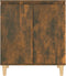 vidaXL - Dressoir - 60x35x70 - cm - bewerkt - hout - gerookt - eikenkleurig