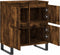 vidaXL - Dressoir - 60x35x70 - cm - bewerkt - hout - gerookt - eikenkleurig