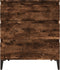 vidaXL - Dressoir - 60x35x70 - cm - bewerkt - hout - gerookt - eikenkleurig
