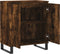 vidaXL - Dressoir - 60x35x70 - cm - bewerkt - hout - gerookt - eikenkleurig