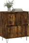 vidaXL - Dressoir - 60x35x70 - cm - bewerkt - hout - gerookt - eikenkleurig