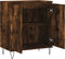 vidaXL - Dressoir - 60x35x70 - cm - bewerkt - hout - gerookt - eikenkleurig