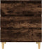 vidaXL - Dressoir - 60x35x70 - cm - bewerkt - hout - gerookt - eikenkleurig