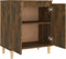 vidaXL - Dressoir - 60x35x70 - cm - bewerkt - hout - gerookt - eikenkleurig