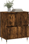 vidaXL - Dressoir - 60x35x70 - cm - bewerkt - hout - gerookt - eikenkleurig