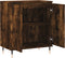 vidaXL - Dressoir - 60x35x70 - cm - bewerkt - hout - gerookt - eikenkleurig