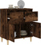 vidaXL - Dressoir - 60x35x70 - cm - bewerkt - hout - gerookt - eikenkleurig