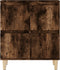 vidaXL - Dressoir - 60x35x70 - cm - bewerkt - hout - gerookt - eikenkleurig