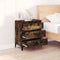 vidaXL - Dressoir - 60x35x70 - cm - bewerkt - hout - gerookt - eikenkleurig