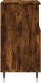 vidaXL - Dressoir - 60x35x70 - cm - bewerkt - hout - gerookt - eikenkleurig