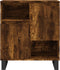 vidaXL - Dressoir - 60x35x70 - cm - bewerkt - hout - gerookt - eikenkleurig