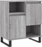vidaXL - Dressoir - 60x35x70 - cm - bewerkt - hout - grijs - sonoma - eikenkleurig