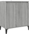 vidaXL - Dressoir - 60x35x70 - cm - bewerkt - hout - grijs - sonoma - eikenkleurig