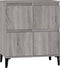 vidaXL - Dressoir - 60x35x70 - cm - bewerkt - hout - grijs - sonoma - eikenkleurig