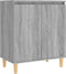 vidaXL - Dressoir - 60x35x70 - cm - bewerkt - hout - grijs - sonoma - eikenkleurig