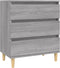 vidaXL - Dressoir - 60x35x70 - cm - bewerkt - hout - grijs - sonoma - eikenkleurig
