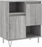 vidaXL - Dressoir - 60x35x70 - cm - bewerkt - hout - grijs - sonoma - eikenkleurig