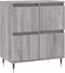 vidaXL - Dressoir - 60x35x70 - cm - bewerkt - hout - grijs - sonoma - eikenkleurig