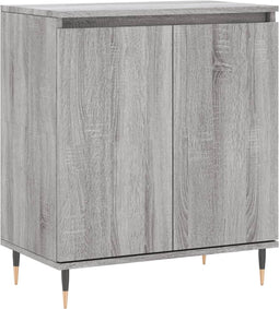vidaXL - Dressoir - 60x35x70 - cm - bewerkt - hout - grijs - sonoma - eikenkleurig
