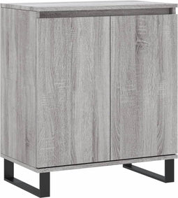 vidaXL - Dressoir - 60x35x70 - cm - bewerkt - hout - grijs - sonoma - eikenkleurig