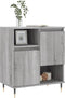vidaXL - Dressoir - 60x35x70 - cm - bewerkt - hout - grijs - sonoma - eikenkleurig
