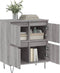 vidaXL - Dressoir - 60x35x70 - cm - bewerkt - hout - grijs - sonoma - eikenkleurig