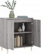 vidaXL - Dressoir - 60x35x70 - cm - bewerkt - hout - grijs - sonoma - eikenkleurig