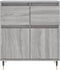 vidaXL - Dressoir - 60x35x70 - cm - bewerkt - hout - grijs - sonoma - eikenkleurig