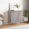 vidaXL - Dressoir - 60x35x70 - cm - bewerkt - hout - grijs - sonoma - eikenkleurig