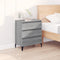 vidaXL - Dressoir - 60x35x70 - cm - bewerkt - hout - grijs - sonoma - eikenkleurig