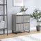 vidaXL - Dressoir - 60x35x70 - cm - bewerkt - hout - grijs - sonoma - eikenkleurig