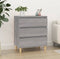 vidaXL - Dressoir - 60x35x70 - cm - bewerkt - hout - grijs - sonoma - eikenkleurig