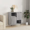 vidaXL - Dressoir - 60x35x70 - cm - bewerkt - hout - grijs - sonoma - eikenkleurig