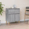 vidaXL - Dressoir - 60x35x70 - cm - bewerkt - hout - grijs - sonoma - eikenkleurig