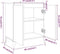 vidaXL - Dressoir - 60x35x70 - cm - bewerkt - hout - grijs - sonoma - eikenkleurig