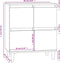 vidaXL - Dressoir - 60x35x70 - cm - bewerkt - hout - grijs - sonoma - eikenkleurig