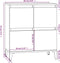 vidaXL - Dressoir - 60x35x70 - cm - bewerkt - hout - grijs - sonoma - eikenkleurig