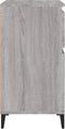 vidaXL - Dressoir - 60x35x70 - cm - bewerkt - hout - grijs - sonoma - eikenkleurig