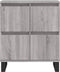 vidaXL - Dressoir - 60x35x70 - cm - bewerkt - hout - grijs - sonoma - eikenkleurig