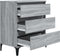 vidaXL - Dressoir - 60x35x70 - cm - bewerkt - hout - grijs - sonoma - eikenkleurig