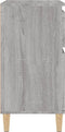 vidaXL - Dressoir - 60x35x70 - cm - bewerkt - hout - grijs - sonoma - eikenkleurig