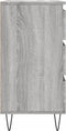 vidaXL - Dressoir - 60x35x70 - cm - bewerkt - hout - grijs - sonoma - eikenkleurig