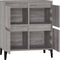 vidaXL - Dressoir - 60x35x70 - cm - bewerkt - hout - grijs - sonoma - eikenkleurig
