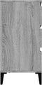 vidaXL - Dressoir - 60x35x70 - cm - bewerkt - hout - grijs - sonoma - eikenkleurig